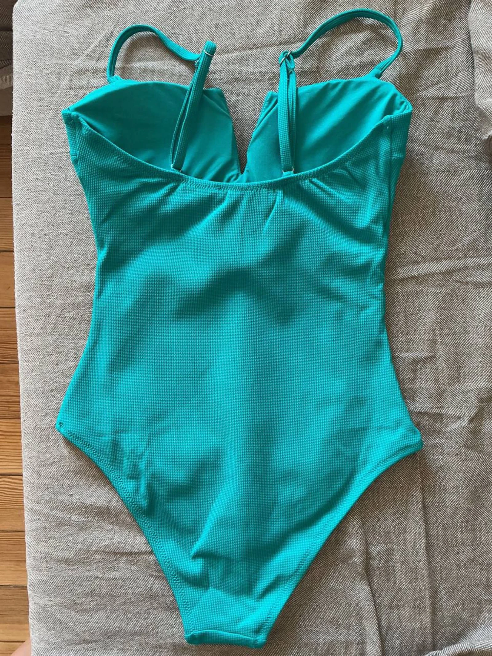 Oysho Women’s One-Piece Swimsuit Turquoise Size S – photo 2